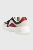 Шкіряні кросівки Tommy Hilfiger CHUNKY TH RUNNER колір синій FW0FW07386