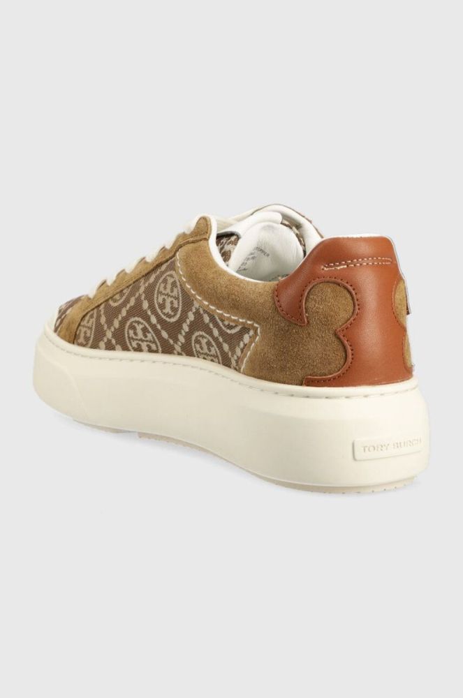 Замшеві кросівки Tory Burch Ladybug колір коричневий 150229-200 фото 3
