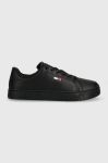 Шкіряні кросівки Tommy Jeans COOL SNEAKER колір чорний EN0EN02042 Шкіряні кросівки Tommy Jeans COOL SNEAKER колір чорний EN0EN02042
