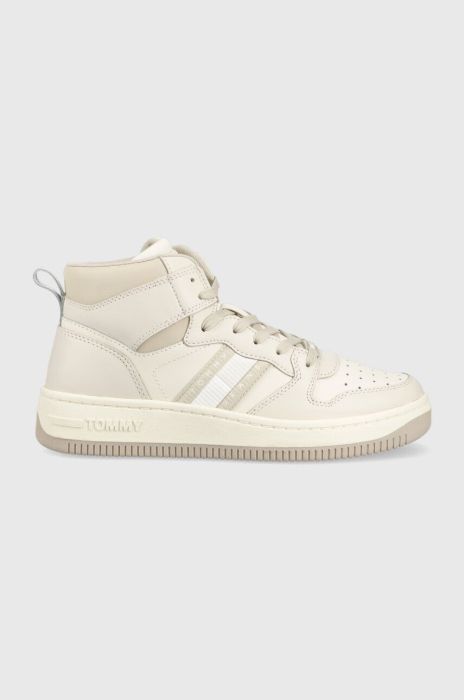 Кросівки Tommy Jeans TJW RETRO BASKET MC колір бежевий EN0EN02205