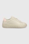 Шкіряні кросівки Tommy Jeans TJW NEW CUPSOLE LEATHER колір бежевий EN0EN02212 Шкіряні кросівки Tommy Jeans TJW NEW CUPSOLE LEATHER колір бежевий EN0EN02212