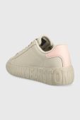 Шкіряні кросівки Tommy Jeans TJW NEW CUPSOLE LEATHER колір бежевий EN0EN02212