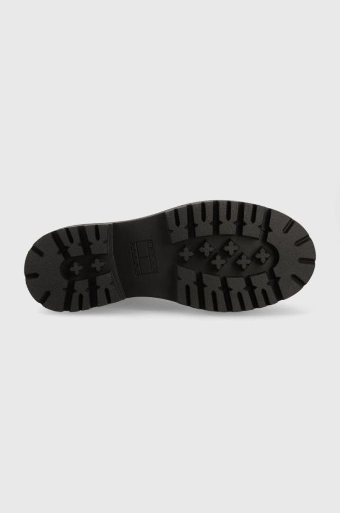 Черевики Tommy Jeans TJW FOXING CANVAS BOOT жіночі колір чорний на платформі EN0EN02216 фото 5