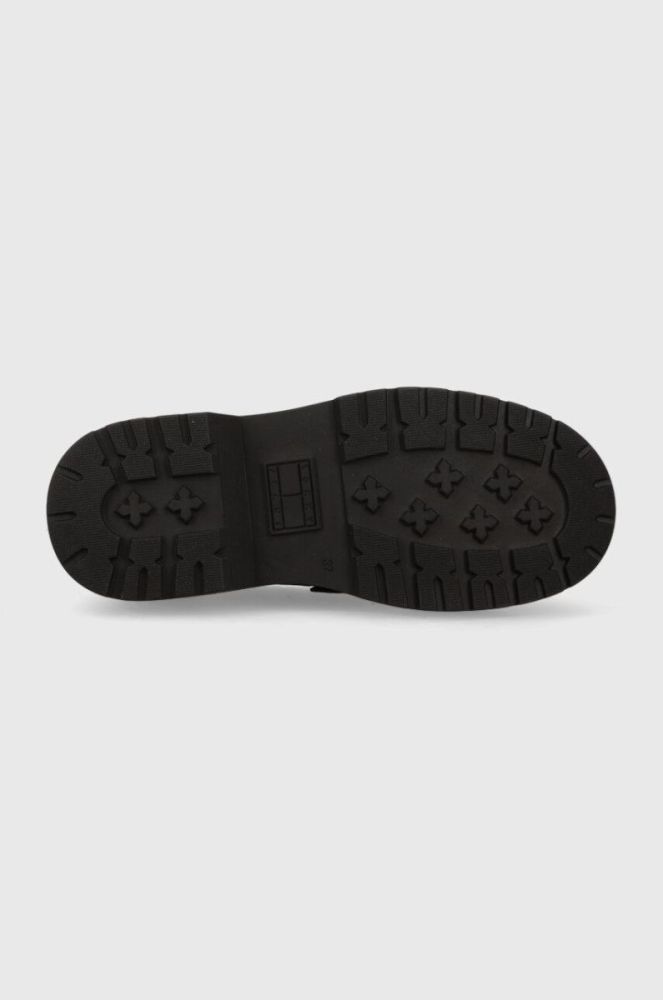 Шкіряні мокасини Tommy Jeans TJW AVA LOAFER жіночі колір чорний на платформі EN0EN02218 фото 5