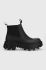 Черевики Tommy Jeans TJW RUBBER RAIN BOOT жіночі колір чорний на платформі EN0EN02234