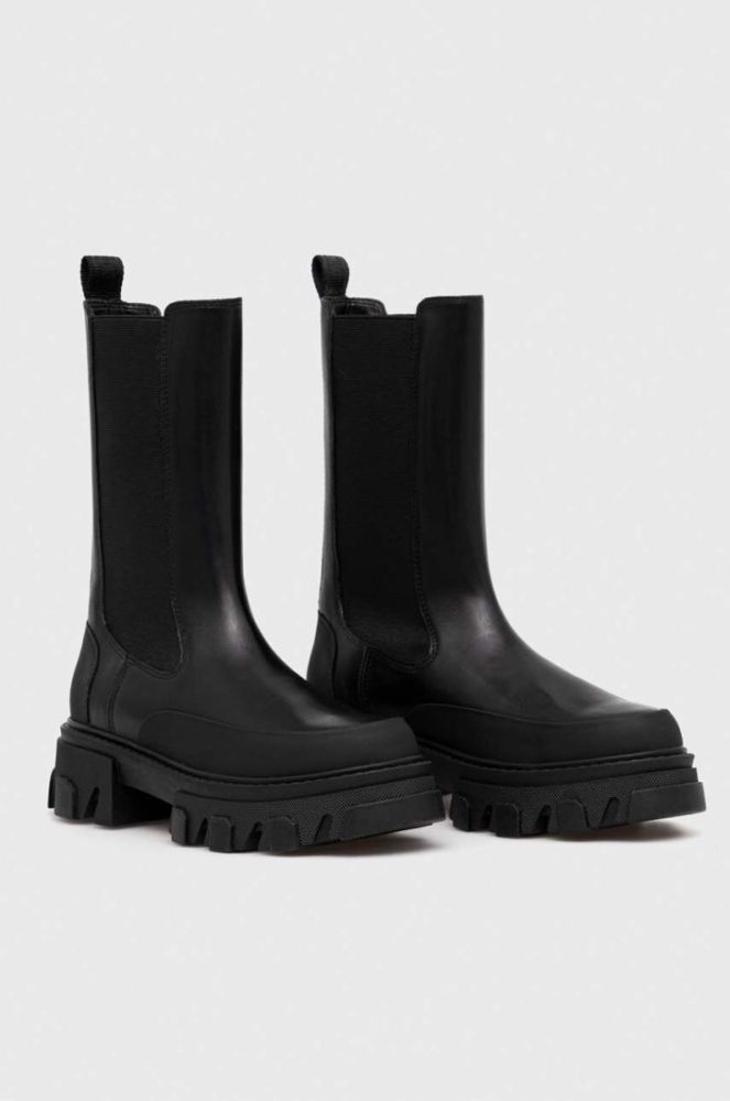 Шкіряні черевики Dkny Jonie жіночі колір чорний на платформі K3366233 фото 2