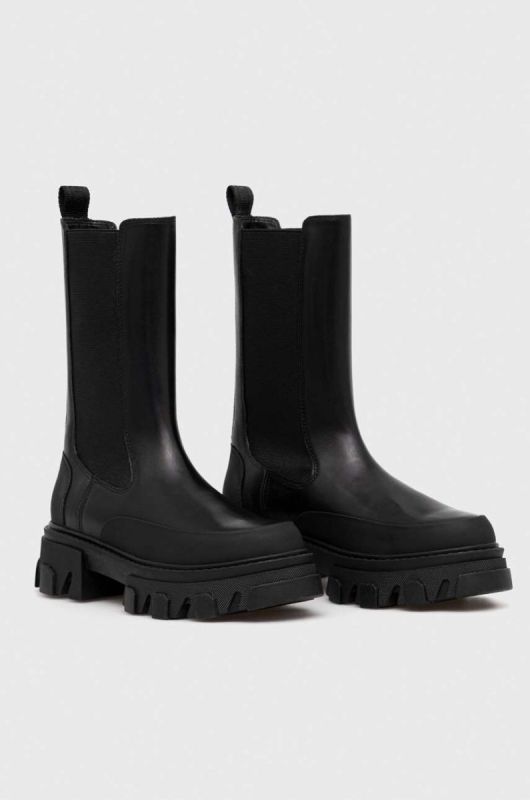Шкіряні черевики Dkny Jonie жіночі колір чорний на платформі K3366233 фото 2