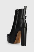 Черевики Dkny K2376915 жіночі колір чорний каблук блок Alisa