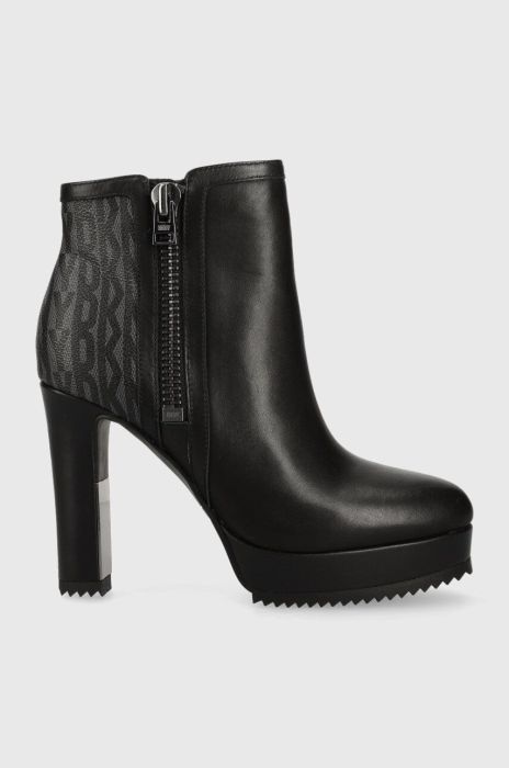 Черевики Dkny K2386417 жіночі колір чорний каблук блок Liana
