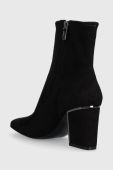 Черевики Dkny K3251104 жіночі колір чорний каблук блок Cavale
