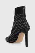 Черевики BOSS Janet Bootie 90-KMN жіночі колір чорний на шпильці 50498759