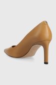 Шкіряні туфлі BOSS Janet Pump 70-N_N колір коричневий 50498836