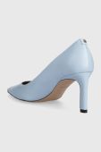 Шкіряні туфлі BOSS Janet Pump 70-N_N 50498836 колір блакитний