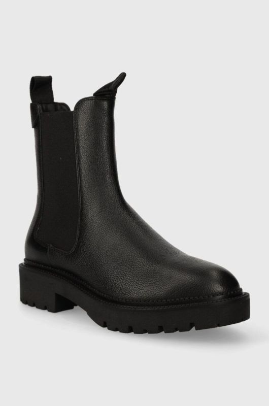 Шкіряні черевики Gant Kelliin жіночі колір чорний на плоскому ходу 27551348.G00 фото 2