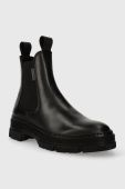 Шкіряні черевики Gant Monthike жіночі колір чорний на плоскому ходу 27551355.G00