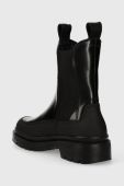 Шкіряні черевики Gant Prepnovo жіночі колір чорний на плоскому ходу злегка утеплена 27551365.G00