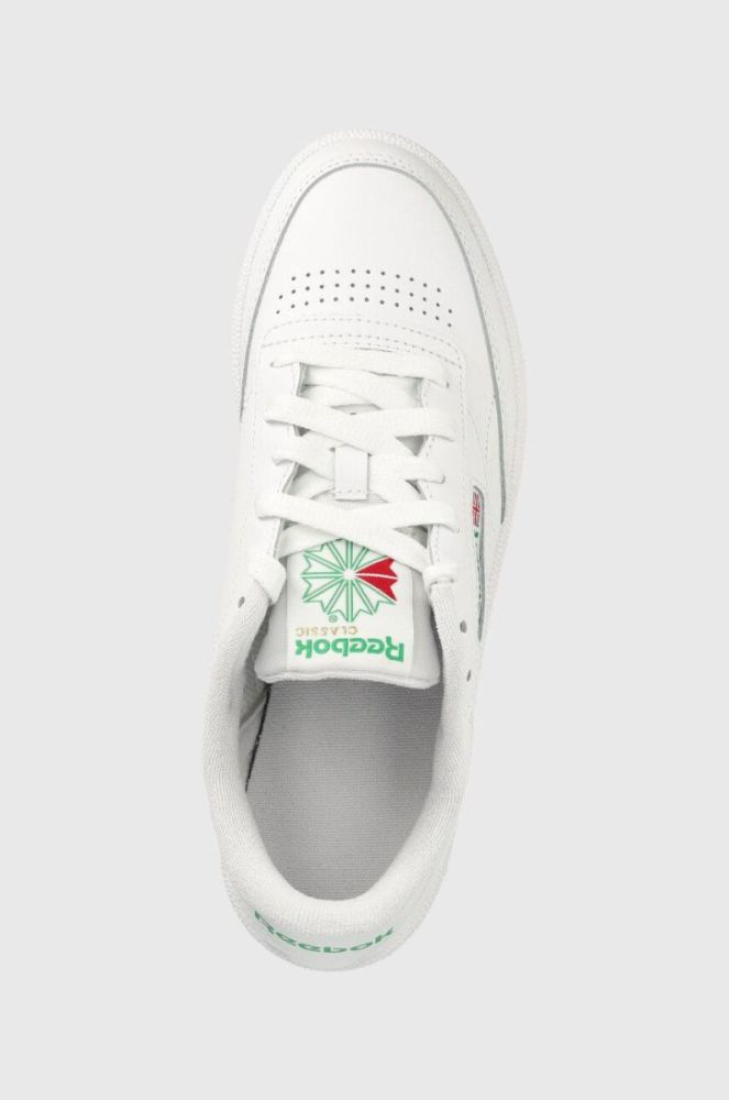 Шкіряні кросівки Reebok Classic CLUB C колір білий IF5092-FTW/FTW/G фото 4
