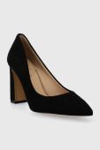 Замшеві туфлі Aldo Seirith колір чорний каблук блок 13309326.Seirith