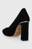 Замшеві туфлі Aldo Seirith колір чорний каблук блок 13309326.Seirith