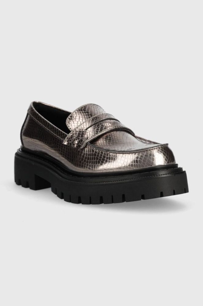 Мокасини Aldo Bigstrut жіночі колір срібний на платформі 13620575.Bigstrut фото 2