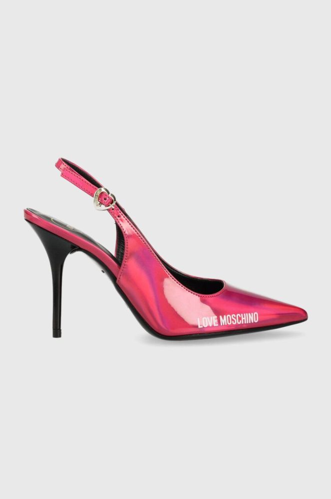 Туфлі Love Moschino колір рожевий JA10149G1HJR0604