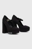 Туфлі Love Moschino колір чорний каблук блок JA1029CG1HIM0000 Туфлі Love Moschino колір чорний каблук блок JA1029CG1HIM0000