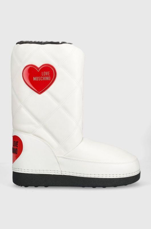 Зимові чоботи Love Moschino колір білий JA24172G1HIT710A