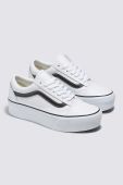 Замшеві кеди Vans Old Skool Stackform колір білий VN0A7Q5MTWB1