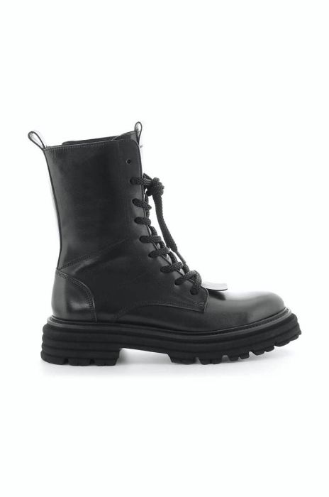 Шкіряні черевики Kennel & Schmenger Master жіночі колір чорний на плоскому ходу 21-36290.420 Шкіряні черевики Kennel & Schmenger Master жіночі колір чорний на плоскому ходу 21-36290.420