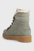 Замшеві чоботи Roxy Sadie II колір зелений
