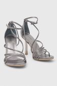 Шкіряні сандалі Guess AXEN2 колір срібний FL7A2X SAT03