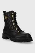 Черевики Guess BADAE жіночі колір чорний на плоскому ходу FL7BDE ELE10