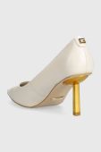 Шкіряні туфлі Guess FL7BMY LEA08 колір бежевий BOMAY