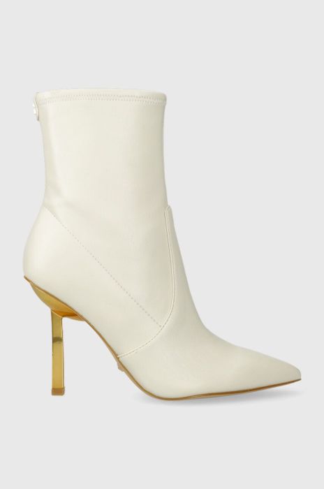 Черевики Guess CIDNI жіночі колір білий на шпильці FL7CDN ELE10 Черевики Guess CIDNI жіночі колір білий на шпильці FL7CDN ELE10