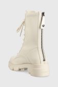 Черевики Guess жіночі колір бежевий на плоскому ходу MADAYA