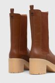 Шкіряні черевики Weekend Max Mara Guglia жіночі колір коричневий каблук блок 2357960734600 Шкіряні черевики Weekend Max Mara Guglia жіночі колір коричневий каблук блок 2357960734600