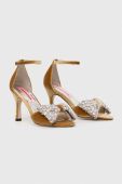 Туфлі Custommade Ashley Crystal Bow колір бежевий 999620046