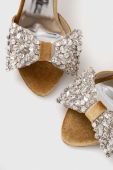 Туфлі Custommade Ashley Crystal Bow колір бежевий 999620046