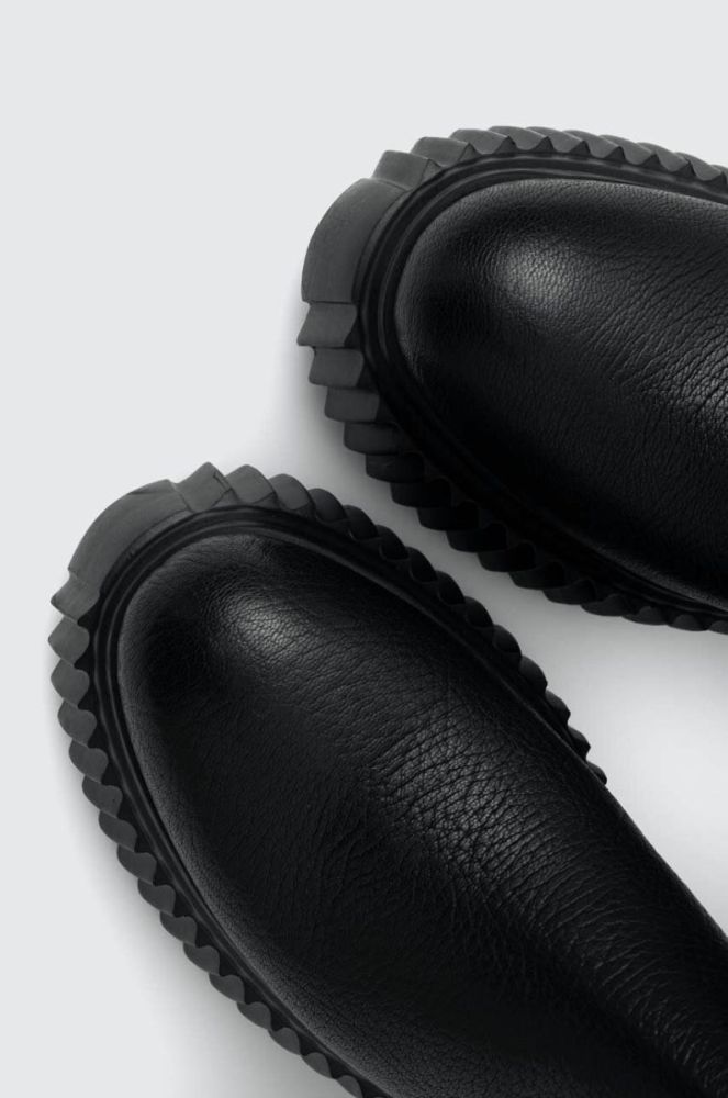 AGL шкіряні чоботи MILAGROS BOOT жіночі колір чорний на платформі D751560PGKI0121013 фото 5