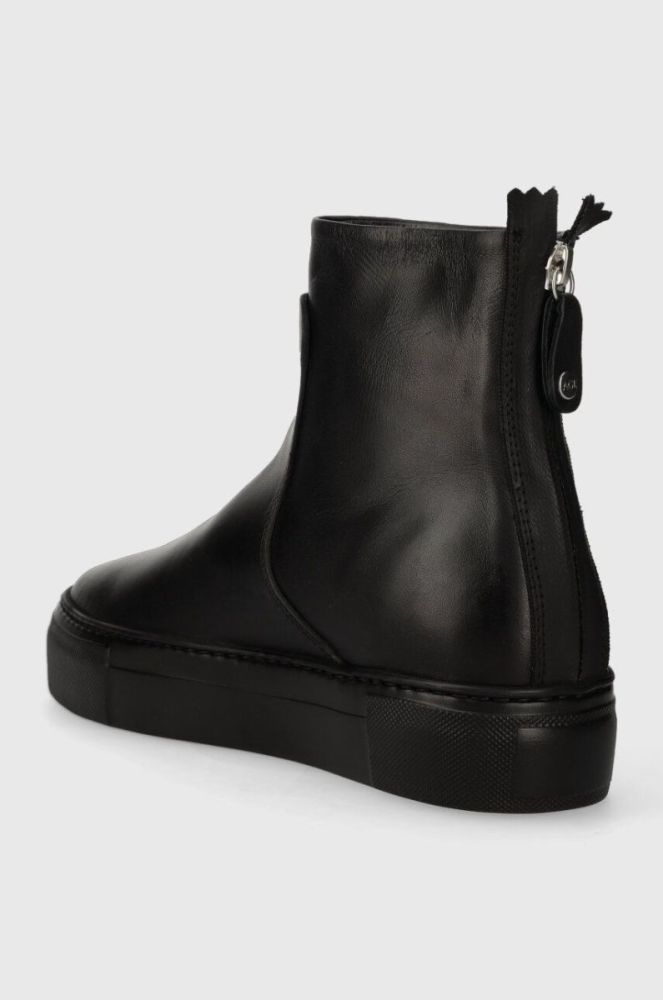 Шкіряні черевики AGL MEGHAN BOOTIE жіночі колір чорний на платформі D925503PGKV0191013 фото 3