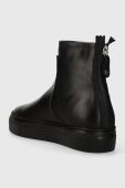 Шкіряні черевики AGL MEGHAN BOOTIE жіночі колір чорний на платформі D925503PGKV0191013