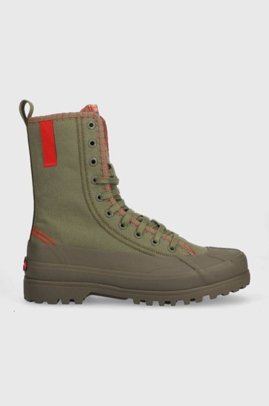 Кеди MAX&Co. Supermax x Superga жіночі колір зелений (3405849)