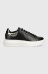 Шкіряні кросівки Guess FL7VIB LEA12 колір чорний VIBO Шкіряні кросівки Guess FL7VIB LEA12 колір чорний VIBO