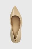 Шкіряні туфлі Guess SABALIA колір бежевий FL7SBA LEA08