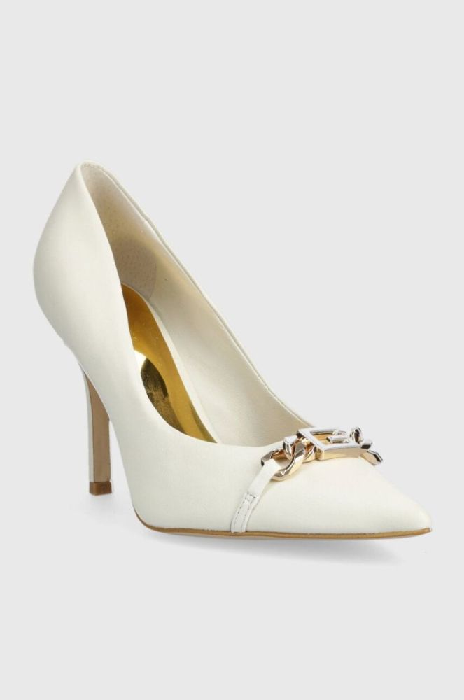 Шкіряні туфлі Guess SCALE колір білий FL7SCA LEA08 фото 2
