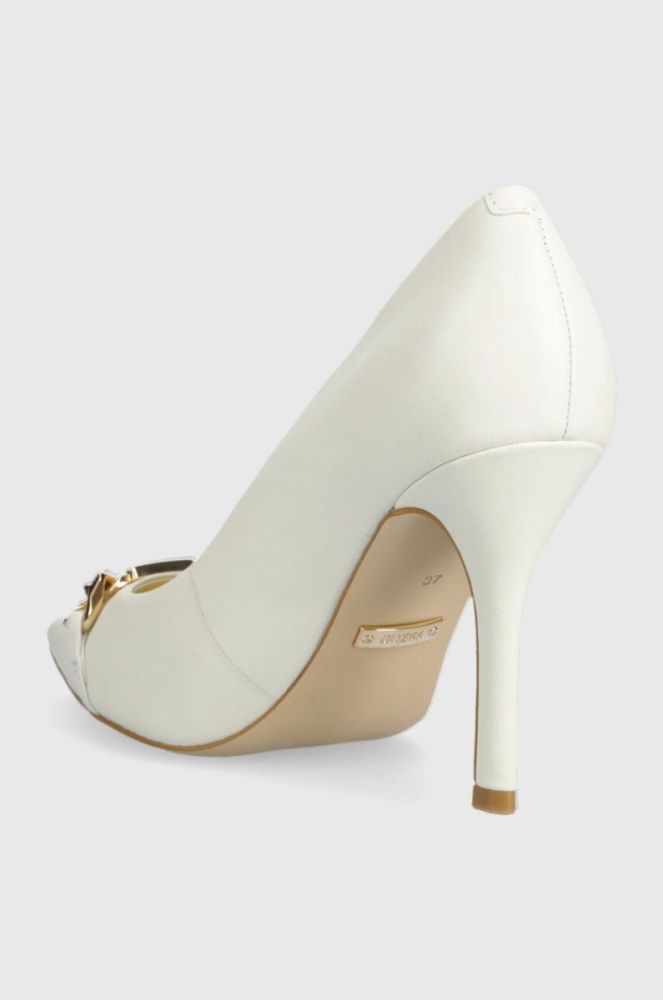Шкіряні туфлі Guess SCALE колір білий FL7SCA LEA08 фото 3