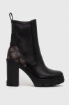 Черевики Guess XENO жіночі колір чорний каблук блок FL7XNO FAL10 Черевики Guess XENO жіночі колір чорний каблук блок FL7XNO FAL10