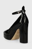 Туфлі Guess TEMIS колір чорний каблук блок FL7TMS PAF08