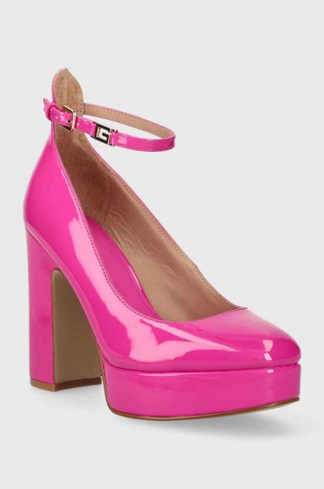 Туфлі Guess TEMIS колір рожевий каблук блок FL7TMS PAF08 фото 2