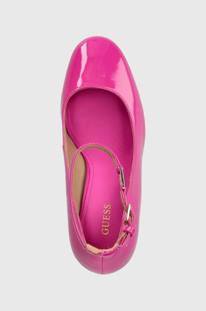 Туфлі Guess TEMIS колір рожевий каблук блок FL7TMS PAF08 фото 4